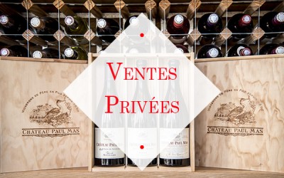 1ère Ventes Privées à Côté Mas des vins des Domaines Paul Mas à Montagnac