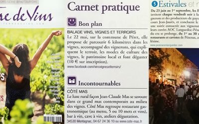 Terre de Vins spécial circuits touristiques et balades dans les vignes de Pézenas