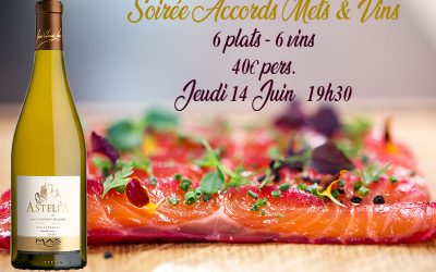 Soirée Accords Mets & Vins au Bar à Vins 14 Juin à 19h30