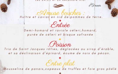 Menu de Noël