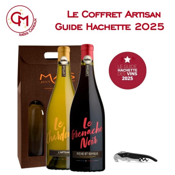 Coffret vin sélection Artisan Guide Hachette 2025